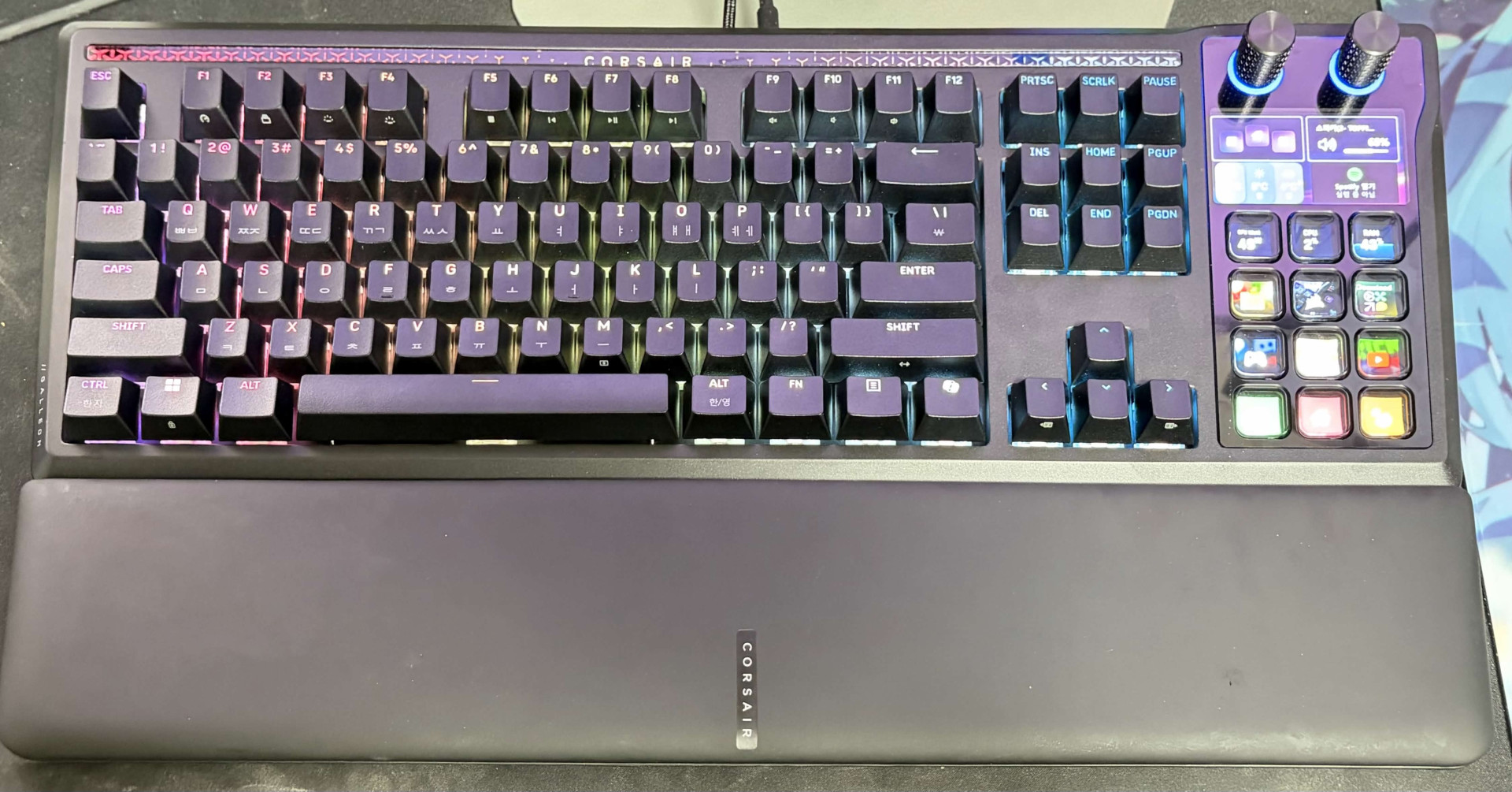 CORSAIR 갤리온 100 SD 스트림덱 LCD 기계식 키보드 리뷰 - 필드테스트