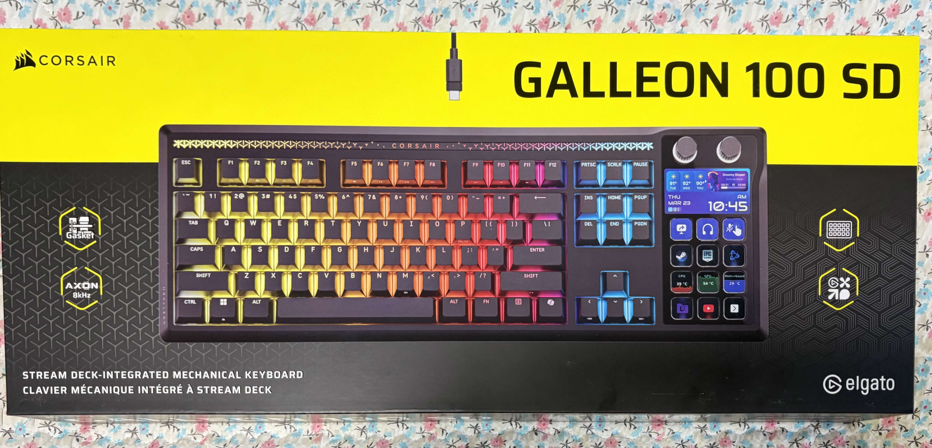 CORSAIR 갤리온 100 SD 스트림덱 LCD 기계식 키보드 리뷰 - 필드테스트