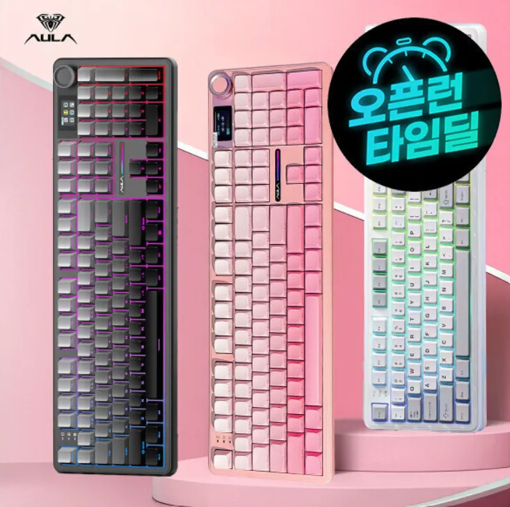 AULA 독거미 F108 pro 3모드 기계식 키보드 홈페이지/장소 지마켓 가격 가격: 51,900원 배송비 배송비: 무료 작성자 닉네임 구조대 등록일자 2분 전 추천수 0
