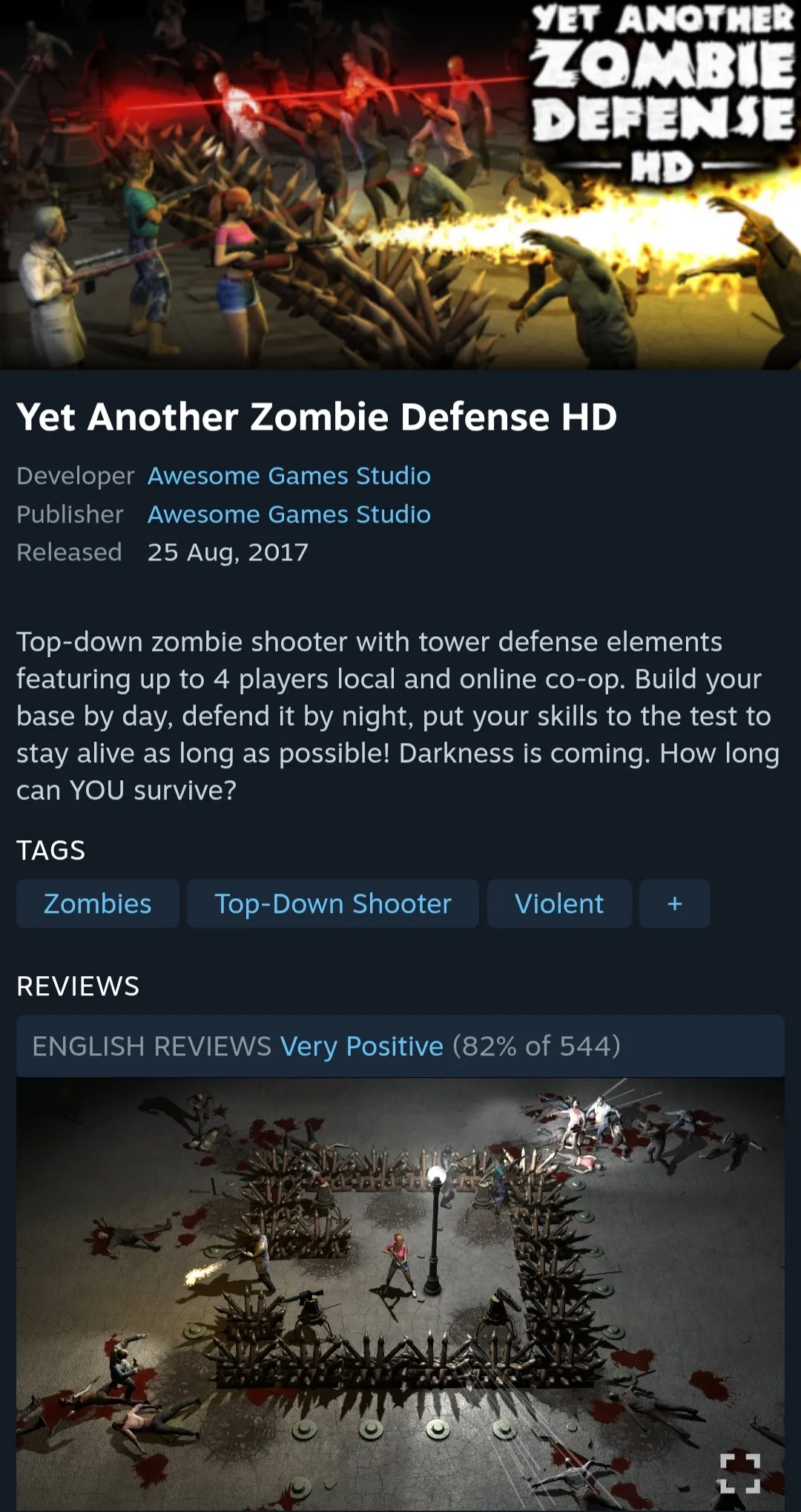 Yet Another Zombie Defense HD 홈페이지/장소 스팀 가격 가격: 0원 배송비 배송비: 무료 작성자 닉네임 팔란티어 등록일자 4분 전 추천수 0