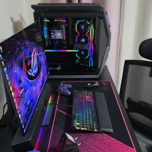 ASUS ROG Full BTF PC Desk Setup - 데스크테리어