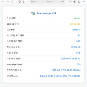 [Docker] Swap Manager 수정 및 Github 등록 - PC 일반